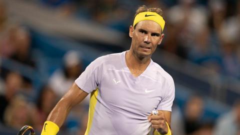 Nadal not discouraged by losing after six-week injury layoff