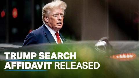 US Justice Department releases redacted Trump search affidavit