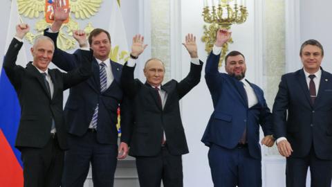 Putin completes annexation of four Ukrainian regions