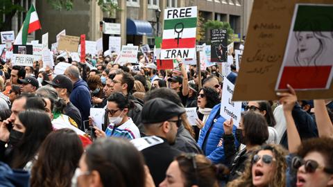 Thousands rally in Canada in solidarity with Iran protesters