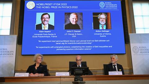 Physics Nobel Prize goes to three scientists for quantum mechanics work