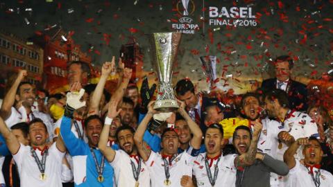 Sevilla wins Europa League for third consecutive year 
