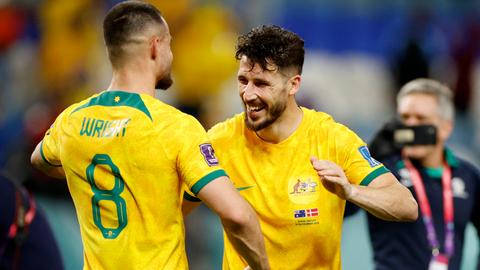 Australia advance to round of 16 after 1-0 win over Denmark