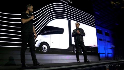 Elon Musk unveils first Tesla Semi truck
