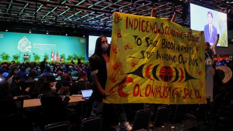 Indigenous people seek stronger land rights at Montreal nature summit