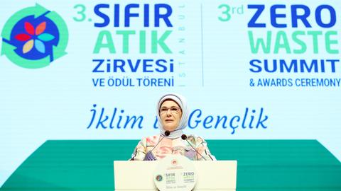 Türkiye’s first lady highlights country’s leadership in zero-waste movement