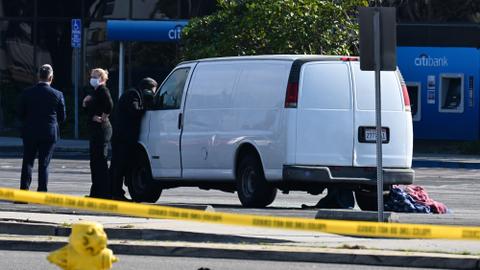 Suspect in California mass shooting found dead in a van: police