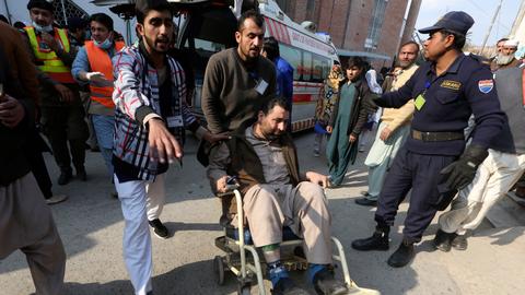 Dozens killed after suicide attack at mosque in Pakistan's Peshawar