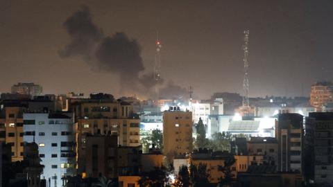 Israel's military hits besieged Gaza after rocket interception