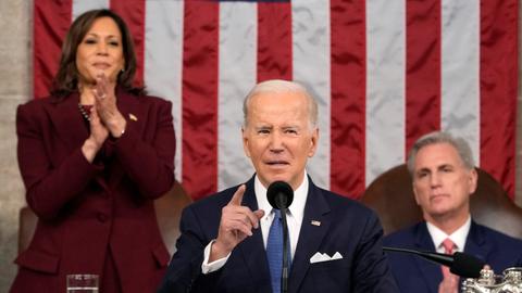 Biden vows 'to protect' US, challenges Republicans on debt