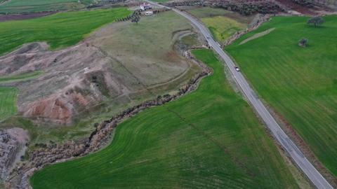 Türkiye quakes drone footage shows fissures slicing through land