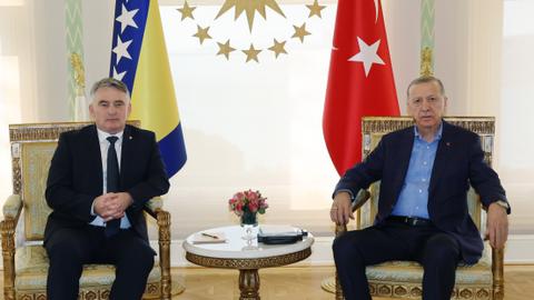 Turkish president, Bosnian Croat leader meet after deadly quakes