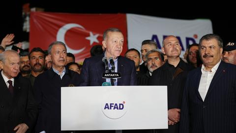 All means mobilised in Türkiye’s after powerful quakes: Erdogan