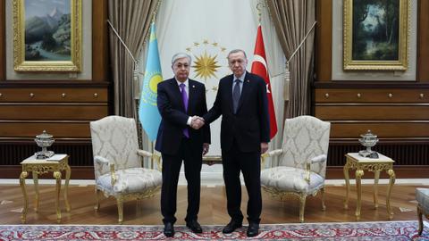 Turkish, Kazakh leaders meet ahead of summit in Ankara