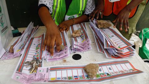 Nigeria's two big parties emerge strong after deadly governership polls