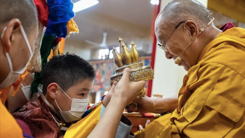 Who is the Mongolian boy named as the new Buddhist Lama?