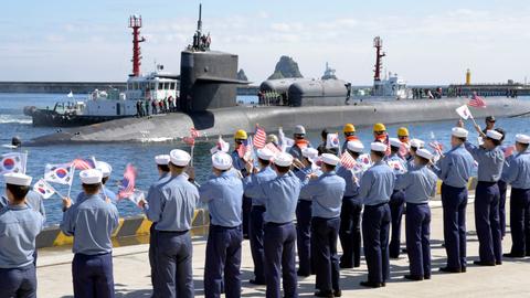 South Korea, US and Japan hold submarine drills amid tension with Pyongyang