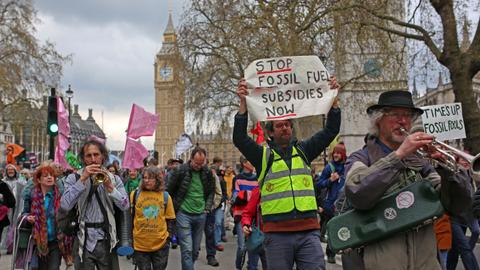'Earth is dying': Climate protesters launch four-day mass action in London
