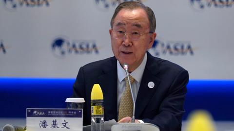 Ex-UN chief Ban Ki-moon visits Myanmar