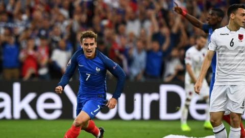 Embattled France into last 16 after tough Albania win
