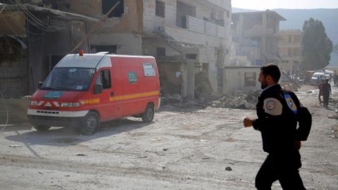At least 15 dead as bomb hits refugee camp in Syria's Idlib