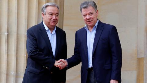 UN chief in Colombia to support troubled peace process