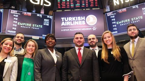 Turkish Airlines rings opening bell on Wall Street