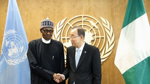 Nigerian president urges UN to help free Chibok girls