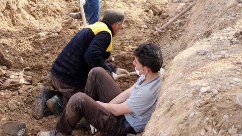 Mass grave of FSA members discovered in Syria's Afrin