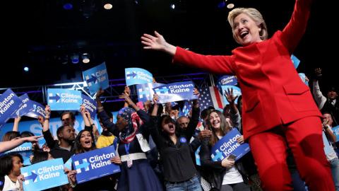 Online gamblers back Clinton to win US presidential election