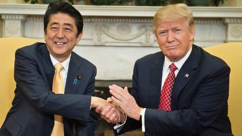 Trump hosts Japan's Abe with North Korea, trade on the agenda