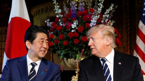 Abe meets Trump ahead of inter-Korean summit