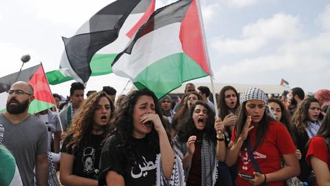 Arab Israelis protest on Jewish state’s anniversary