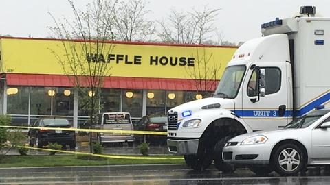 Hunt is on for man who shot four dead in Waffle House
