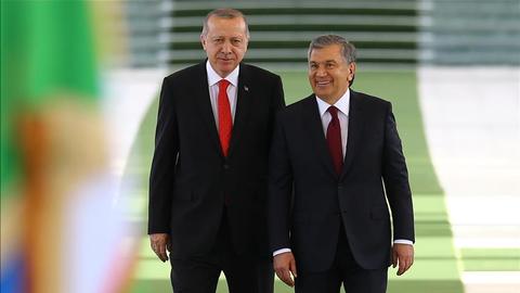 President Erdogan gets warm welcome in Uzbekistan