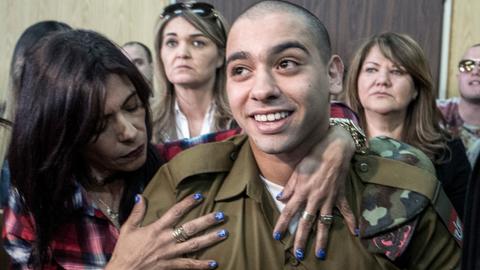 Israeli soldier freed after serving time for killing injured Palestinian