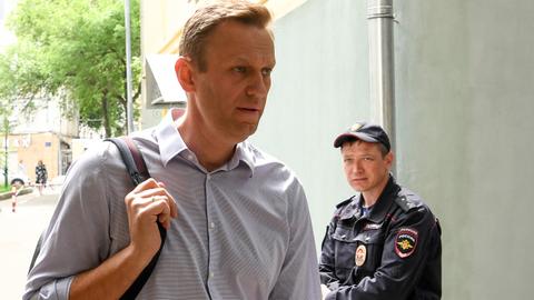 Russian opposition leader Navalny jailed for 30 days over protest