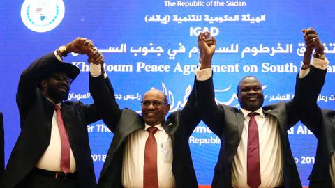 South Sudan's warring rivals reach peace deal in Khartoum