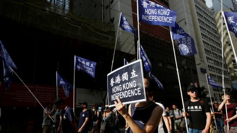 Thousands pro-democracy demonstrators march in Hong Kong