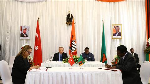 Turkey and Zambia sign agreements to boost bilateral ties