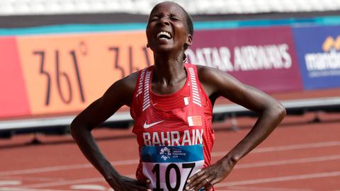 World champion Chelimo wins women's marathon at Asian Games