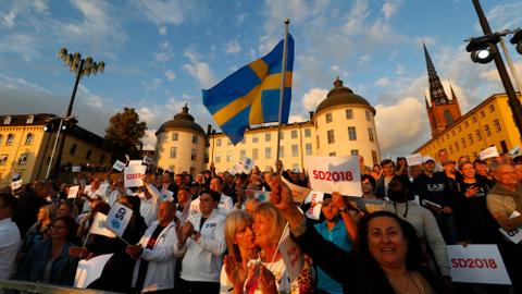 Swedish PM calls far-right party racist on election eve