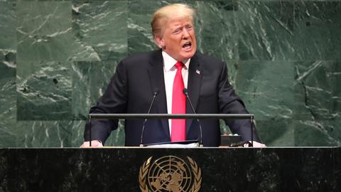 Trump boasts of US might, draws head shakes at UN