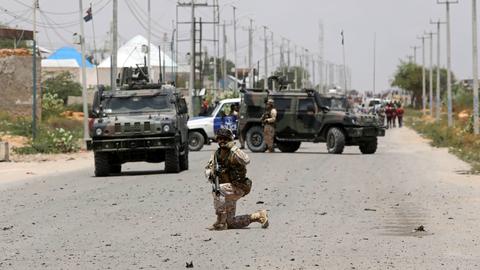 Three die after car bomb strikes EU military convoy in Somalia