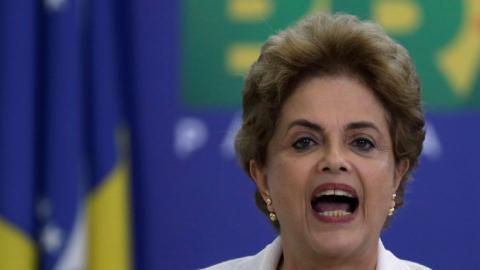 Brazil's Rousseff denounces 'coup plot' lead by Temer