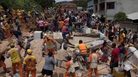 At least 10 killed in Brazil landslide