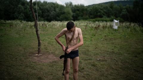 Why are Ukrainian camps training the youth to kill?
