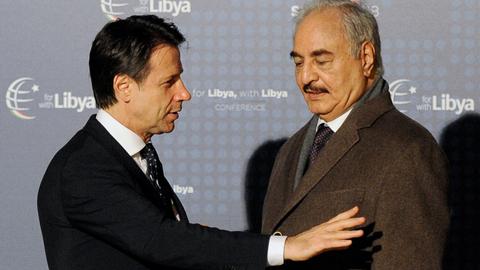 Libyan kingpins meet in Italy despite warlord’s reluctance