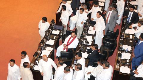 Sri Lanka grinds to political halt amid parliamentary chaos