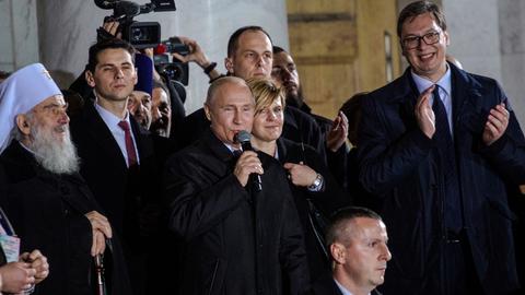 Russia's Putin calls on stability for the Balkans